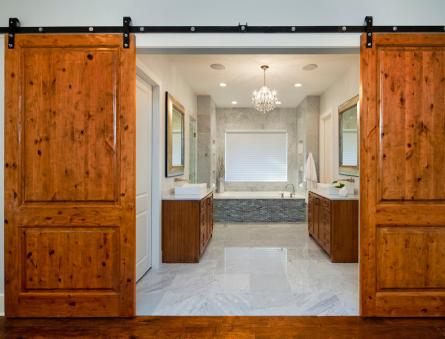 Pintu untuk kamar mandi dan toilet: pemilihan dan pemasangan