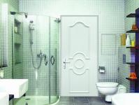 Pintu kamar mandi: produk MDF