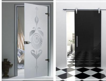 Banyo için temel kapı boyutları ve tasarım türleri