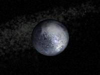 Planète Pluton et satellite Charon